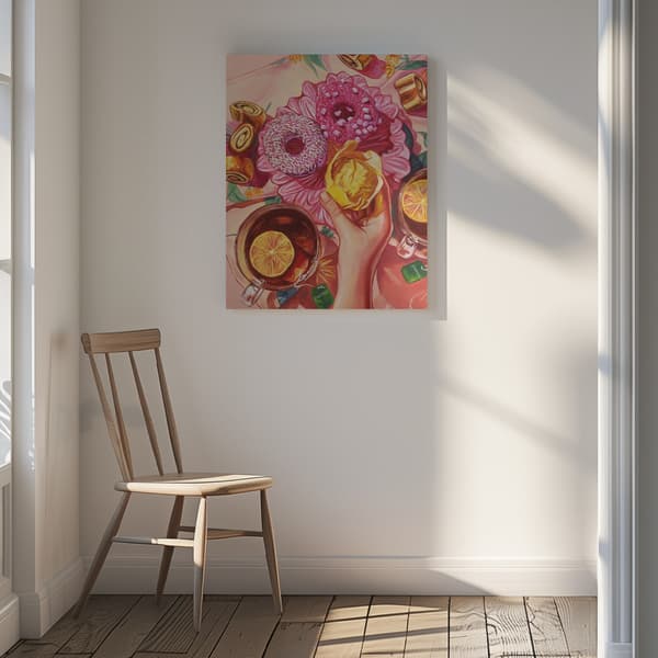 Spill the Tea Canvastavla 30x40 cm