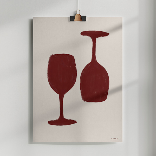 Wine time Poster 50x70 cm