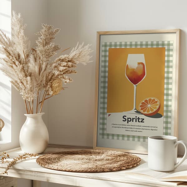Spritz retro print Poster 30x40 cm