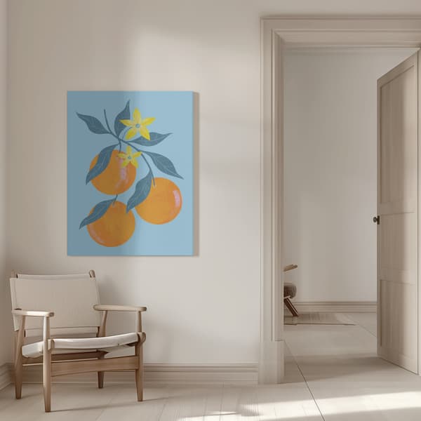 Orange Branch Canvastavla 50x70 cm