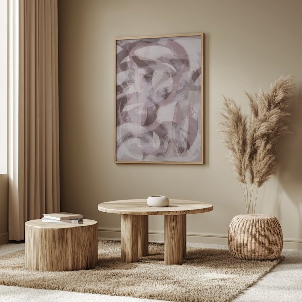 Abstract Brush Strokes 169X Poster 50x70 cm