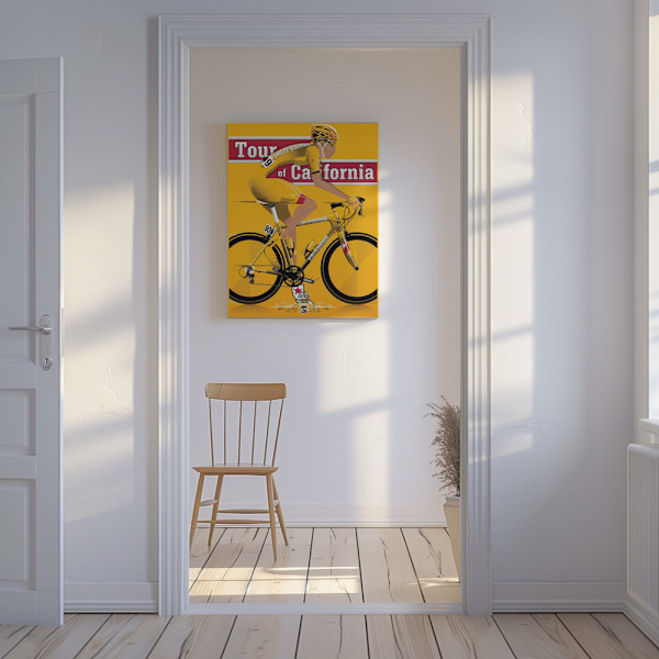 Tour of California Bicycle Race Canvastavla 50x70 cm
