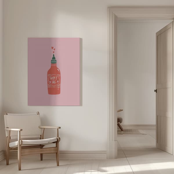 Hot Af Canvastavla 50x70 cm