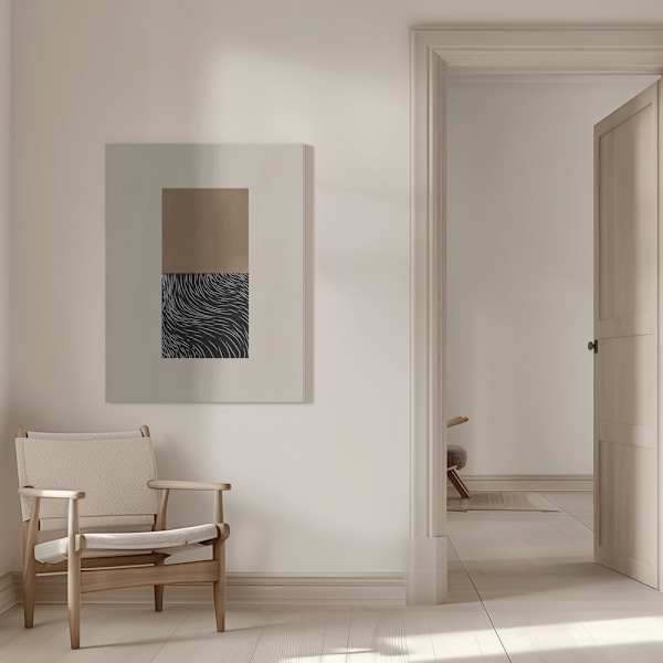 White Wave Art No.1 Canvastavla 50x70 cm