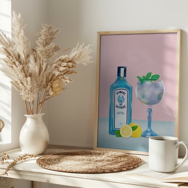 Gin Cocktail Poster 30x40 cm