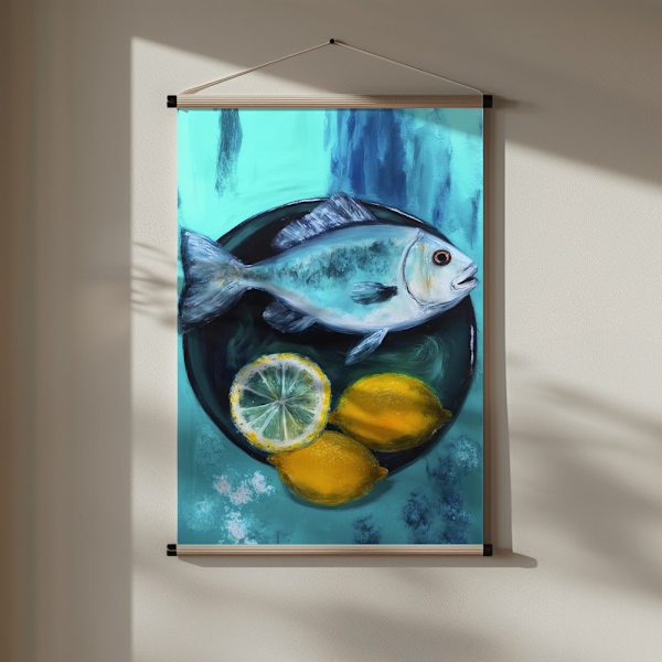 A Fishplate Poster 30x40 cm