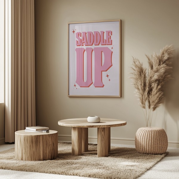 Saddle Up Poster 50x70 cm