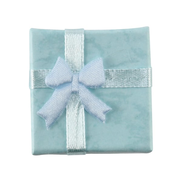 60 st blå smyckesring örhängen armband presentförpackningar söta små presentförpackningar