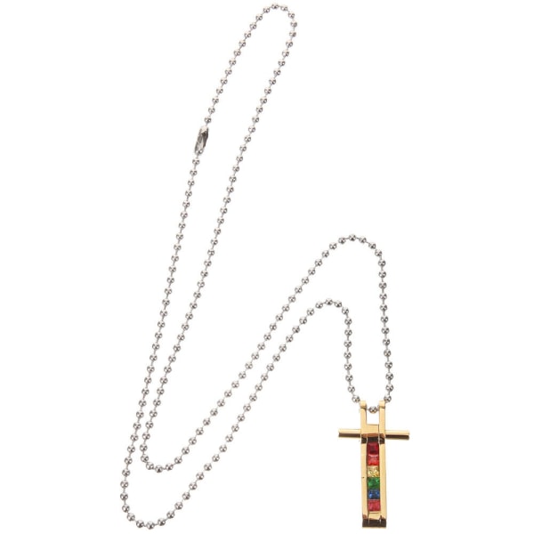 Pride Cross hänge kors halsband Titan stål kors dekor kors hänge