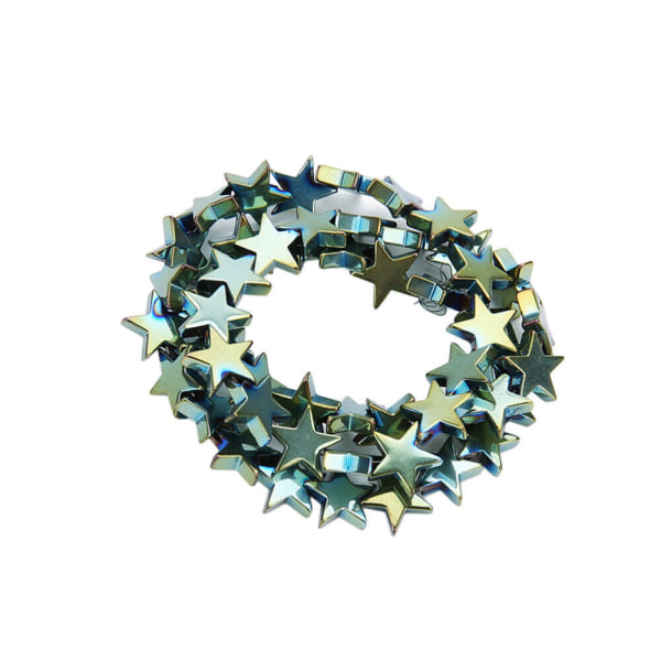1 Set Femuddig stjärna lös pärla hematit lösa pärlor DIY smycken