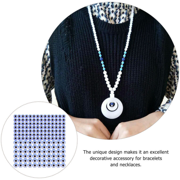 200 st lösa pärlor Kreativa DIY-berlocker Handgjorda Evil Eye Glaskupolhantverk