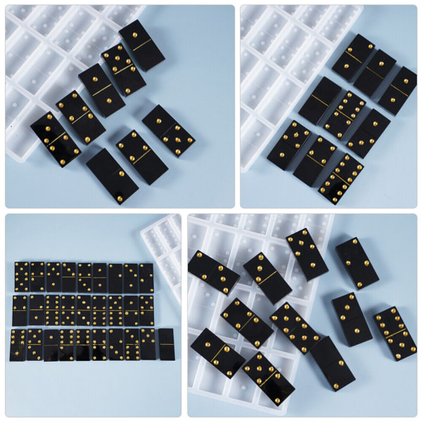 Gör-det-själv- form Domino Dominoes Silikonspeltärningar