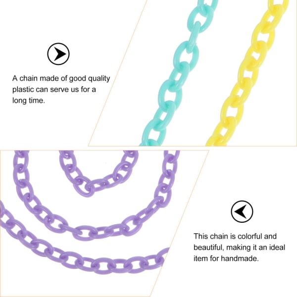 10 st Plastkedja DIY M-ask Lanyard Halshållare Halsbandskopplingar
