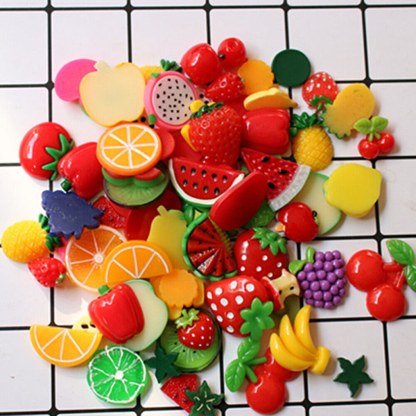 60 st Child Cell Phone Charms - Me Resin Fruit Flatback