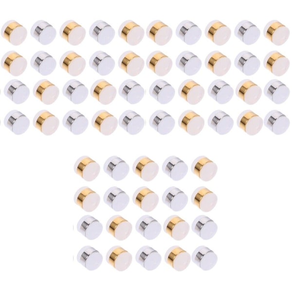 60 st Transparenta öronproppar av silikon Örhänge i mässing