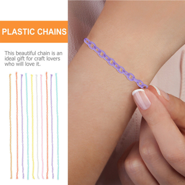10 st Plastkedja DIY M-ask Lanyard Halshållare Halsbandskopplingar