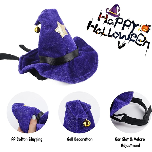 Kattdräkthatt. Halloween kostym för liten hund. Cat Hat Cosplay För Halloween