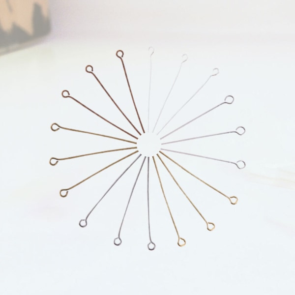 9-formade smyckestillverknings pärlor kit pärlning nål öppen öga nål