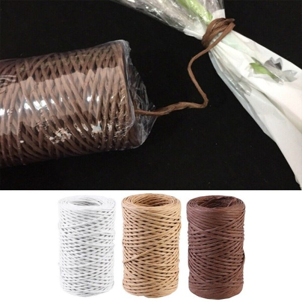 Blommig Bind Stem Wire Rustik Blombuketter Packaging Line