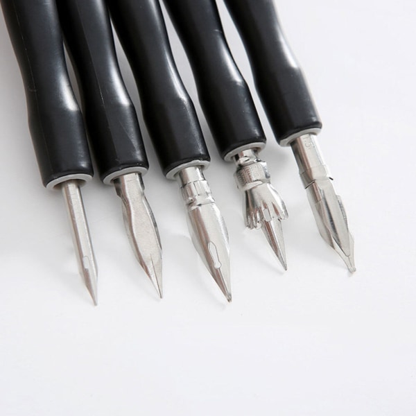 2 set/12 st Comic Pen Tecknad Spetshållare Kalligrafi Dip Ritning Serier