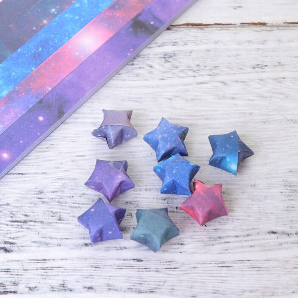 540 ark Star Origami pappersremsor Lucky Hand Craft Manual