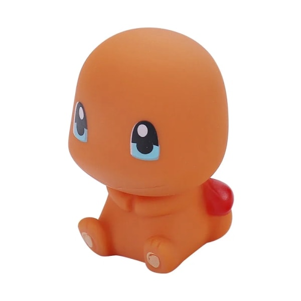 Anime Pikachu Bulbasaur Charmander Squirtle Eevee Snorlax Cartoon Figurer Vokal Badleksak