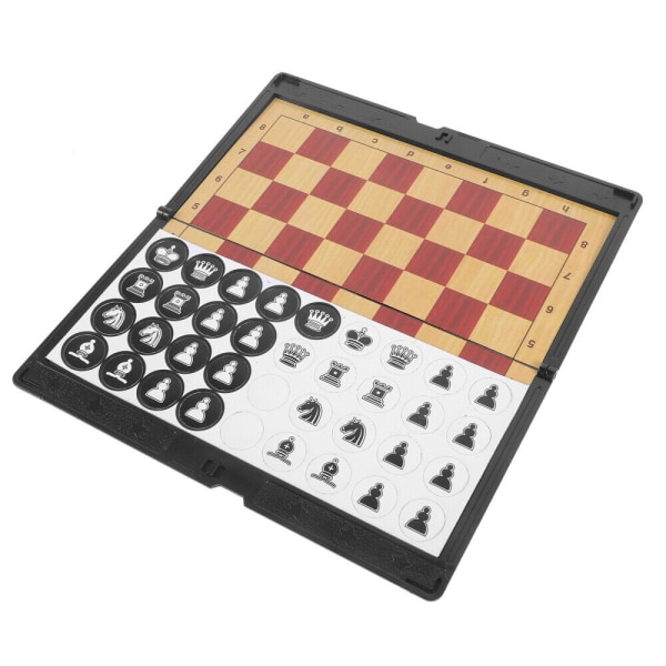 1 set Vikbart schack Magnetisk set Reseschackspel Bärbart schackbräde