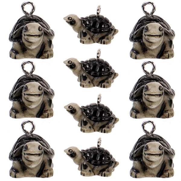 10st Tortoise Charms Hängsmycken Diy Charms för halsband Örhänge Nyckelring