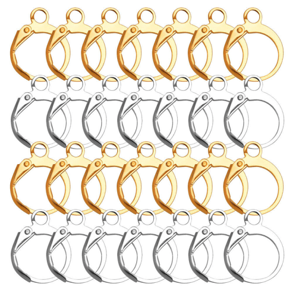 20 st Leverback Ear Wires Örhängen Krokar Hoops Smyckestillverkning