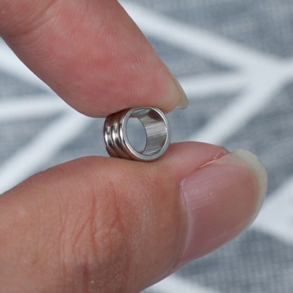 20st rostfritt stål Rondelle Spacer Bead Pläterade pärlor fynd för smycken