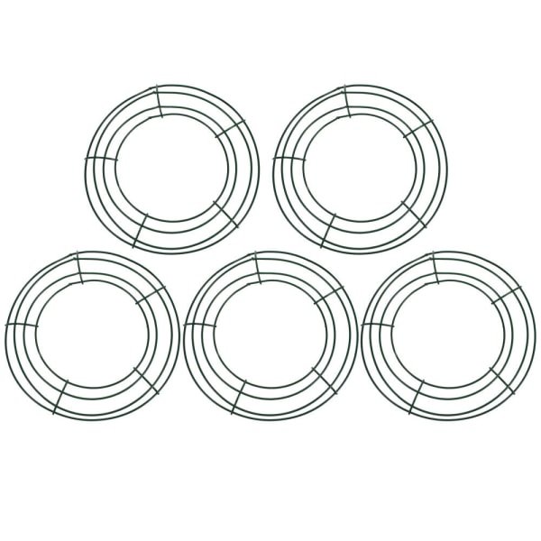 5 st Metal Krans Hoop Craft Blommig Dörr Blomma Wire Base Supplies