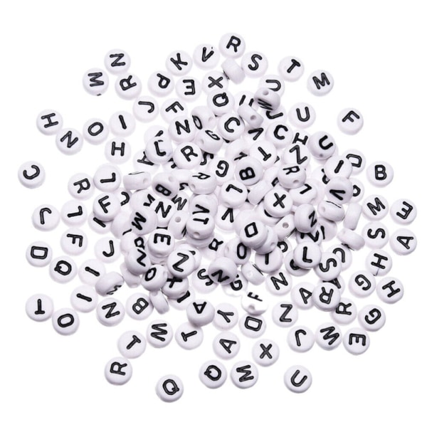 600 st akryl alfabets pärlor handgjorda armband DIY bokstav