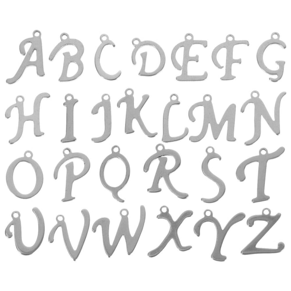 26st metall brev berlocker metall alfabet berlocker mini alfabetet hängen smycken