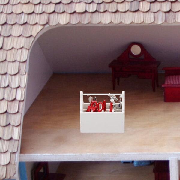 1 set Mini verktygslåda Roliga leksaker Simulerade miniatyrverktyg för Mimi House Decor