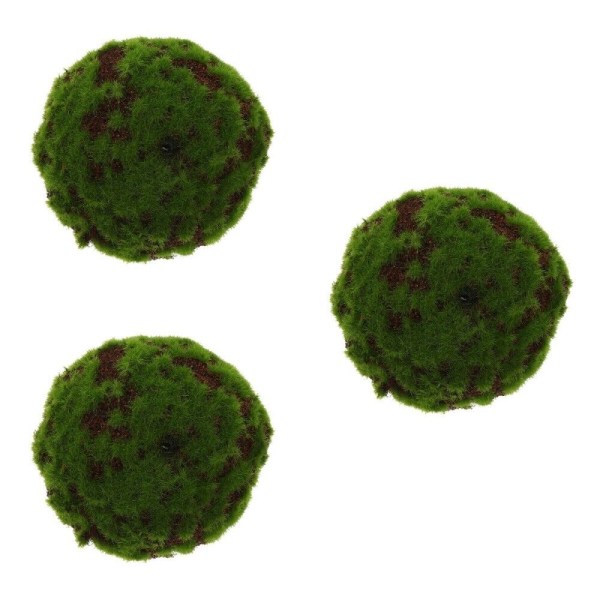 3 st Simulerad Moss Ball Buxbom Topiary Vas Fillers Gröna Bordsdekor