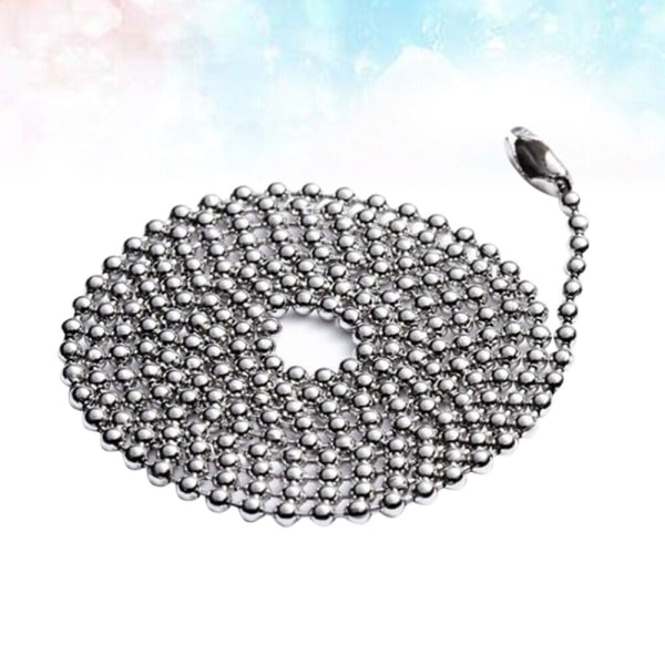 Metallkulkedja Halsband Pärla Anslutningslås Rostfritt Stål 10cm