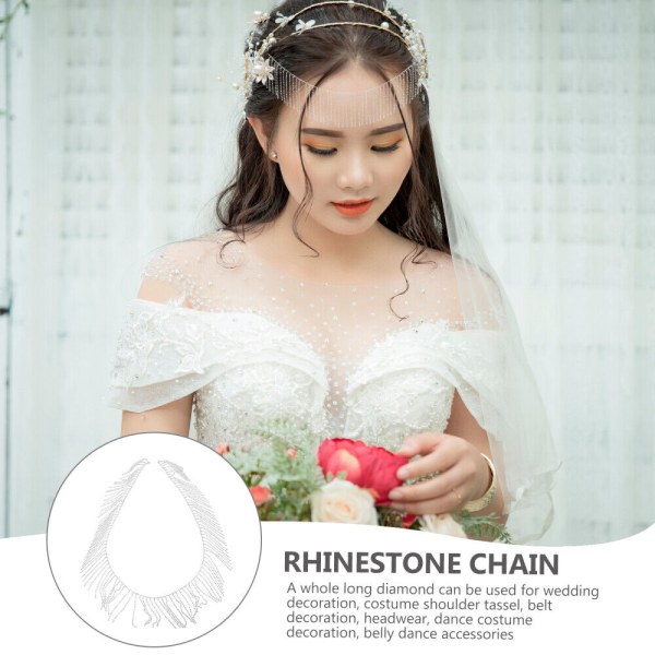 Tofs Rhinestone Trim Ribbon Diamond Chain Fringe Crystal Ornament