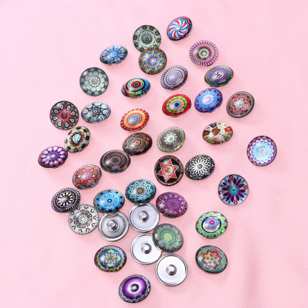 20st exotiska knappar printed glas exotiska knappar för gunga