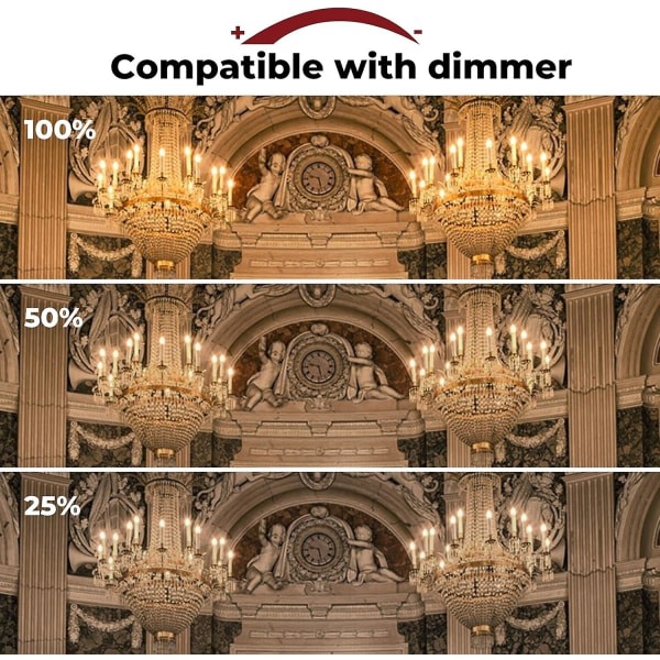 42w E14 C35 Dimbar halogenlampa Ac 220-240v Varmvit 2700k E14 Transparent halogenlampa (10st) (FMY)