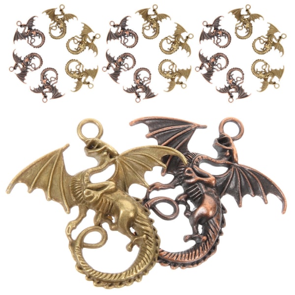 20st Dragon Aloy Hängen Dragon Charms Halsband Dragon Charms för gör-det-själv