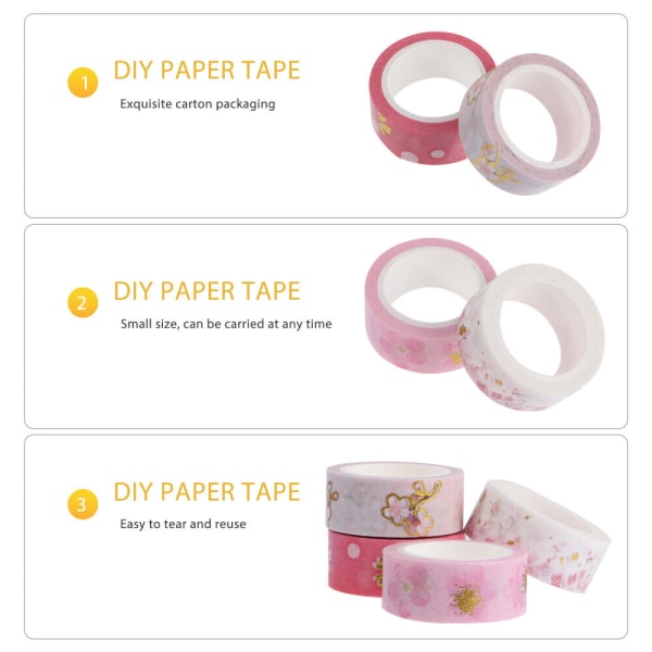 Japanskt papper Washi Tape Scrapbooking Tillbehör Dekorativt