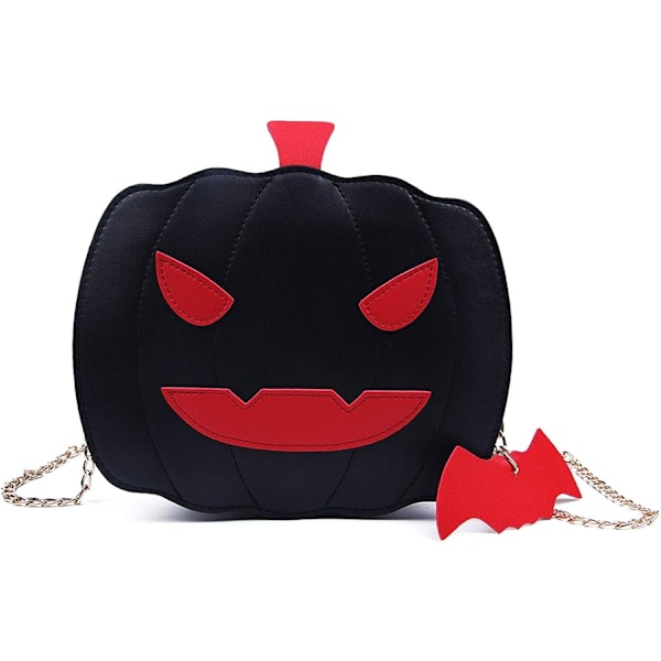 Kvinnors pumpa axelväska Nyhet Djävul crossbody väska Mode Halloween Trick or Treat väskor och handväskor black