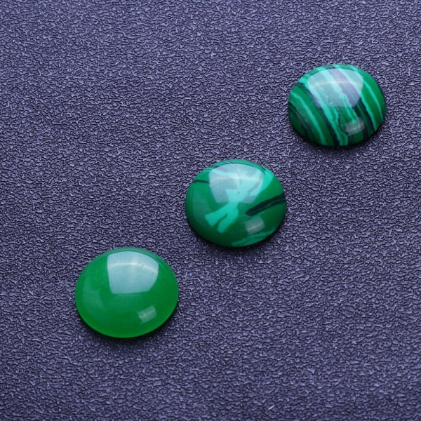 20 st Dome Jade smycken gör halvädelstenar Time