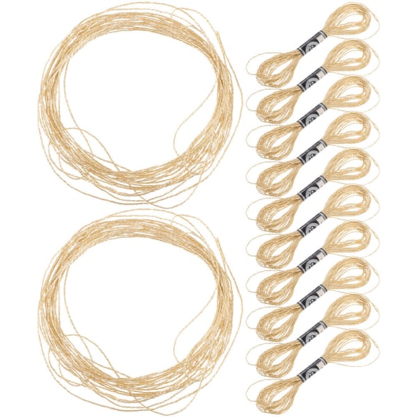 12 ST Metalltråd handtråd handbroderitrådar