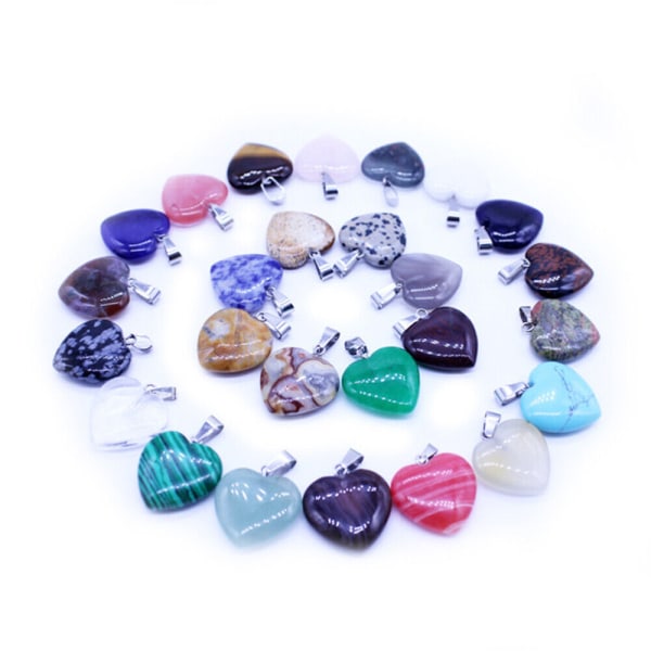 20 st Kvinnors Crystal Quartz Stones Pärlor Smycken att göra fynd Tillbehör