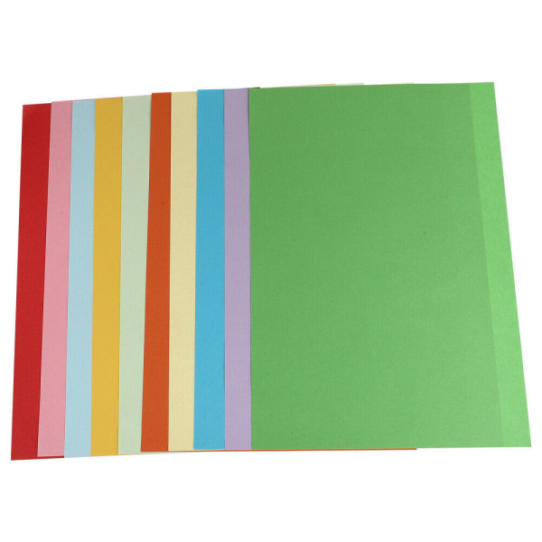100 STK färgat kopieringspapper Gör-det-själv hantverkspapper Pappersvikning för barn