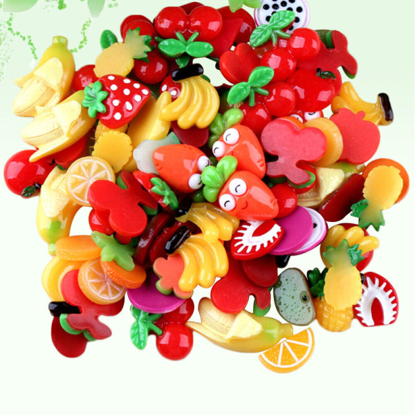 60 st Child Cell Phone Charms - Me Resin Fruit Flatback