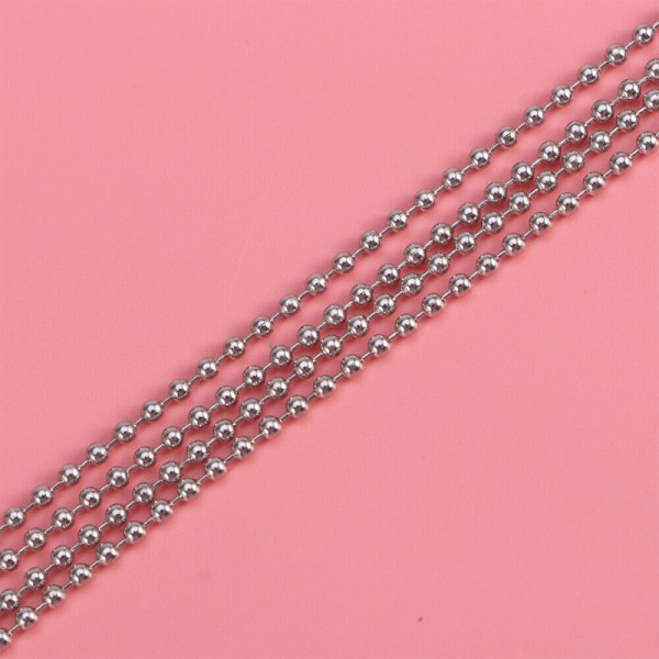 3 meter halsband Extenders Chain Bead Extension Smycken gör armband metall