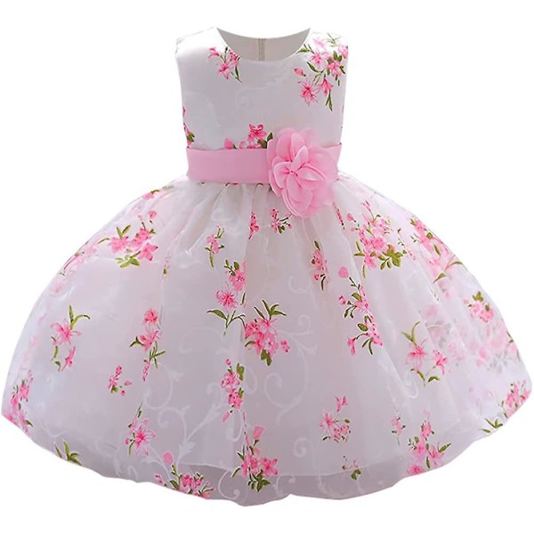 Baby Girls Dress Formella klänningar Pageant Födelsedag Spets Bröllopsklänning Toddler