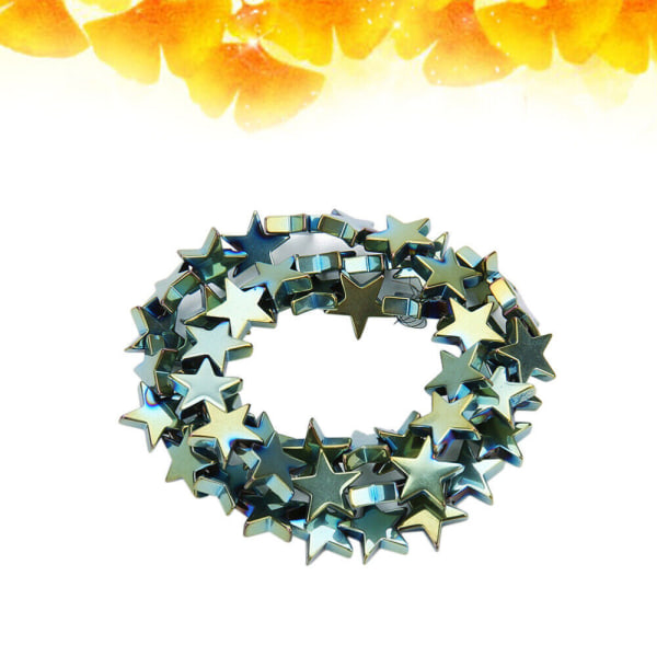 1 Set Femuddig stjärna lös pärla hematit lösa pärlor DIY smycken